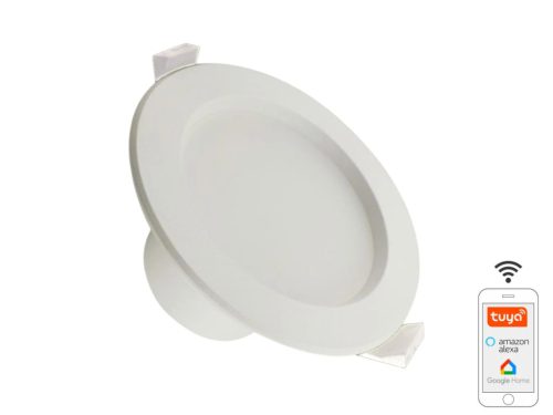 LED Süllyesztett lámpatest 10W Ø115x60mm 3000K–6500K IP44 fehér LDL164W