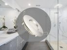 LED süllyesztett lámpatest 7W, Ø85x25mm, IP44, 4000K, ezüst LDL253/S