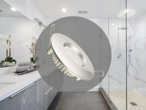 LED süllyesztett lámpatest 7W, Ø85x25mm, IP44, 4000K, ezüst LDL253/S