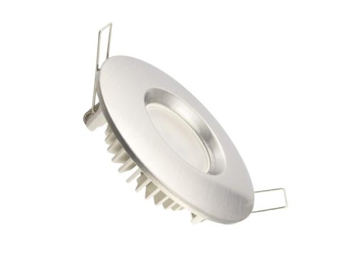 LED süllyesztett lámpatest 7W, Ø85x25mm, IP44, 4000K, ezüst LDL253/S