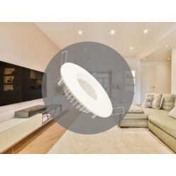   LED süllyesztett lámpatest 7W, Ø85x25mm, IP44, 4000K, fehér LDL253