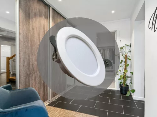 LED beépíthető lámpa 7,5W, 4000K semleges fehér, IP20, fehér, Ø100x35 mm - LDL321