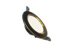 LED beépíthető lámpa 7,5W, 4000K semleges fehér, IP20, fekete-arany csík, Ø100x35 mm - LDL321BG