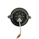 LED beépíthető lámpa 7,5W, 4000K semleges fehér, IP20, fekete-arany csík, Ø100x35 mm - LDL321BG