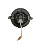 LED beépíthető lámpa 7,5W, 4000K semleges fehér, IP20, fekete-arany csík, Ø100x35 mm - LDL321BG