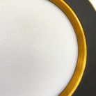 LED beépíthető lámpa 7,5W, 4000K semleges fehér, IP20, fekete-arany csík, Ø100x35 mm - LDL321BG