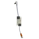 LED beépíthető lámpa 7,5W, 4000K semleges fehér, IP20, fekete-arany csík, Ø100x35 mm - LDL321BG