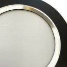 LED beépíthető lámpa 7,5W, 4000K semleges fehér, IP20, fekete-ezüst, Ø100x35 mm - LDL321BS