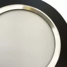LED beépíthető lámpa 7,5W, 4000K semleges fehér, IP20, fekete-ezüst, Ø100x35 mm - LDL321BS