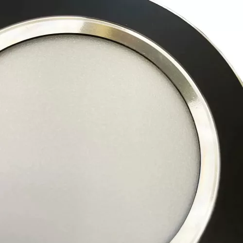 LED beépíthető lámpa 7,5W, 4000K semleges fehér, IP20, fekete-ezüst, Ø100x35 mm - LDL321BS