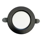 LED beépíthető lámpa 7,5W, 4000K semleges fehér, IP20, fekete, Ø100x35 mm - LDL321B
