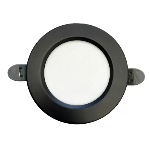 LED beépíthető lámpa 7,5W, 4000K semleges fehér, IP20, fekete, Ø100x35 mm - LDL321B