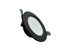 LED beépíthető lámpa 7,5W, 4000K semleges fehér, IP20, fekete, Ø100x35 mm - LDL321B