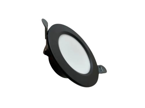 LED beépíthető lámpa 7,5W, 4000K semleges fehér, IP20, fekete, Ø100x35 mm - LDL321B