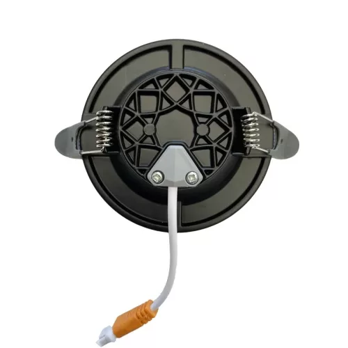 LED beépíthető lámpa 7,5W, 4000K semleges fehér, IP20, fekete, Ø100x35 mm - LDL321B