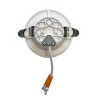 LED beépíthető lámpa 7,5W, 4000K semleges fehér, IP20, fehér-fekete csík, Ø100x35 mm - LDL321WB