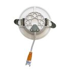 LED beépíthető lámpa 7,5W, 4000K semleges fehér, IP20, fehér-arany csík, Ø100x35 mm - LDL321WG