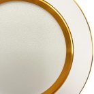 LED beépíthető lámpa 7,5W, 4000K semleges fehér, IP20, fehér-arany csík, Ø100x35 mm - LDL321WG