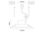 LED beépíthető lámpa 9W Ø112x43 mm 4000K IP20 - LDL524
