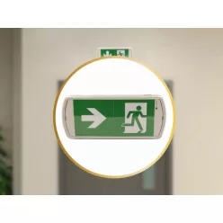   LED vészvilágítás 2W, 90 lm, 6000K hideg fehér, IP65, IK08, 269x119x50 mm - LEL103