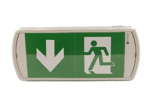 LED vészvilágítás 2W, 90 lm, 6000K hideg fehér, IP65, IK08, 269x119x50 mm - LEL103