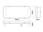 LED vészvilágítás 2W, 90 lm, 6000K hideg fehér, IP65, IK08, 269x119x50 mm - LEL103