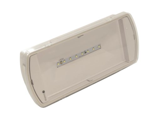 LED vészvilágítás 2W, 90 lm, 6000K hideg fehér, IP65, IK08, 269x119x50 mm - LEL103