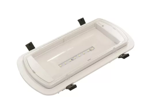 LED vészvilágítás 2W, 90 lm, 6000K hideg fehér, IP65, IK08, 269x119x50 mm - LEL103