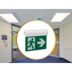   LED készenléti világítás 1W, 3h működés, IP20, hideg fehér 6000K - LEL201