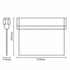 LED készenléti világítás 1W, 3h működés, IP20, hideg fehér 6000K - LEL201