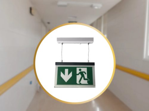 LED vészvilágítás 4W 3h IP20, hideg fehér 6000K 307x257x45 mm - LEL203