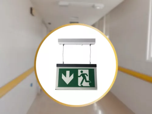 LED vészvilágítás 4W 3h IP20, hideg fehér 6000K 307x257x45 mm - LEL203