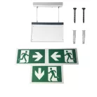 LED vészvilágítás 4W 3h IP20, hideg fehér 6000K 307x257x45 mm - LEL203