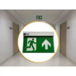   LED vészvilágítás 2W 3h IP20, hideg fehér 6000K 311x210x45 mm - LEL204