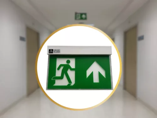 LED vészvilágítás 2W 3h IP20, hideg fehér 6000K 311x210x45 mm - LEL204