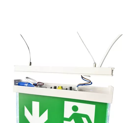 LED vészvilágítás 2W 3h IP20, hideg fehér 6000K 311x210x45 mm - LEL204