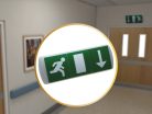 LED készenléti világítás 3W, 3h működés, IP20, hideg fehér 6000K, IK08 védelem - LEL401