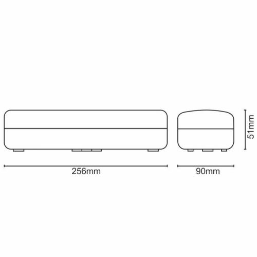 LED készenléti világítás 3W, 3h működés, IP20, hideg fehér 6000K, IK08 védelem - LEL401