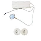 LED vészvilágítás 1,2W 3h IP20, hideg fehér 6000K, Ø50x23 mm - LEL501