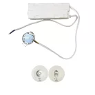 LED vészvilágítás 1,2W 3h IP20, hideg fehér 6000K, Ø50x23 mm - LEL501