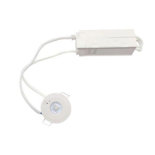 LED vészvilágítás 1,2W 3h IP20, hideg fehér 6000K, Ø50x23 mm - LEL501