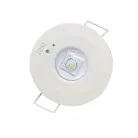LED vészvilágítás 1,2W 3h IP20, hideg fehér 6000K, Ø50x23 mm - LEL501