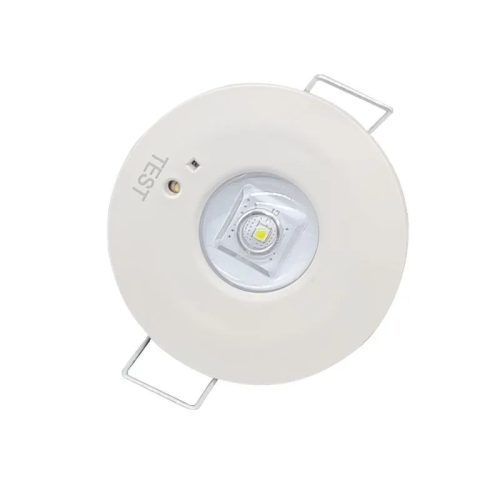LED vészvilágítás 1,2W 3h IP20, hideg fehér 6000K, Ø50x23 mm - LEL501