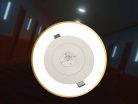 LED vészvilágítás 3W 3h IP20, hideg fehér 6000K, Ø145x34 mm - LEL502