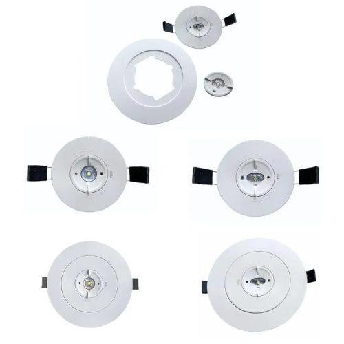 LED vészvilágítás 3W 3h IP20, hideg fehér 6000K, Ø145x34 mm - LEL502
