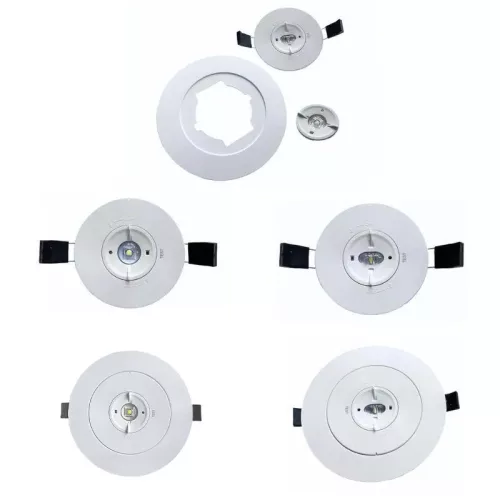 LED vészvilágítás 3W 3h IP20, hideg fehér 6000K, Ø145x34 mm - LEL502