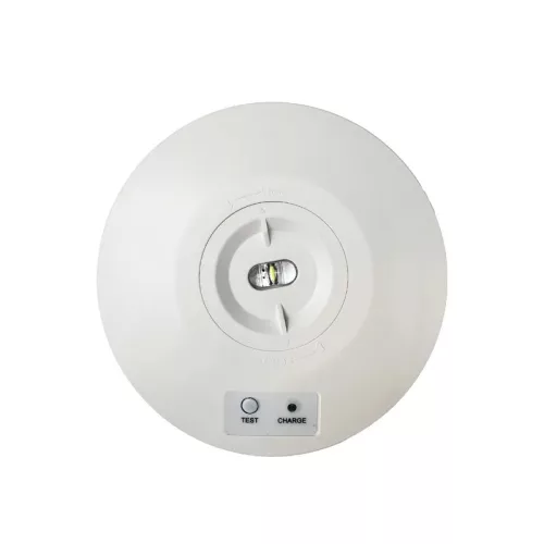 LED vészvilágítás 2W 3h IP65, hideg fehér 6000K, Ø155x46 mm - LEL601