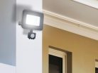 LED reflektor 10W, 800 lm, 4000K semleges fehér, PIR érzékelő, IP44, fekete - LF0021S