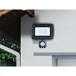   LED reflektor PIR érzékelővel 20W, 1600 lm, 4000K, IP44, fekete - LF0022S
