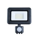 LED reflektor PIR érzékelővel 20W, 1600 lm, 4000K, IP44, fekete - LF0022S